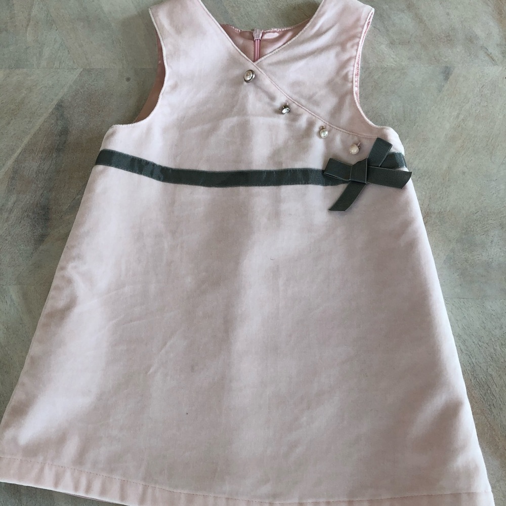 Les Bebes velvet dress 2T